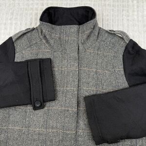 PrAna Convertible Jacket Women's Medium Black Gray Insulated Caprise Parka Coat